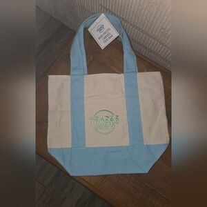 NWT Trader Joe’s Mini Canvas Totes (Pink, Blue, Purple, Green)